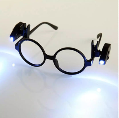 Mini adjustable flashlight universal glasses