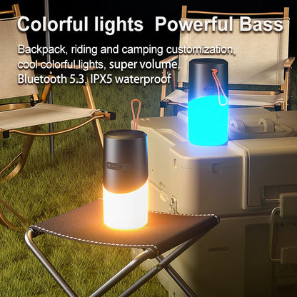 Rockmia EBS-705 mini Portable RGB light function audio Box Wireless bluetooth speaker with Handle outdoor  camping