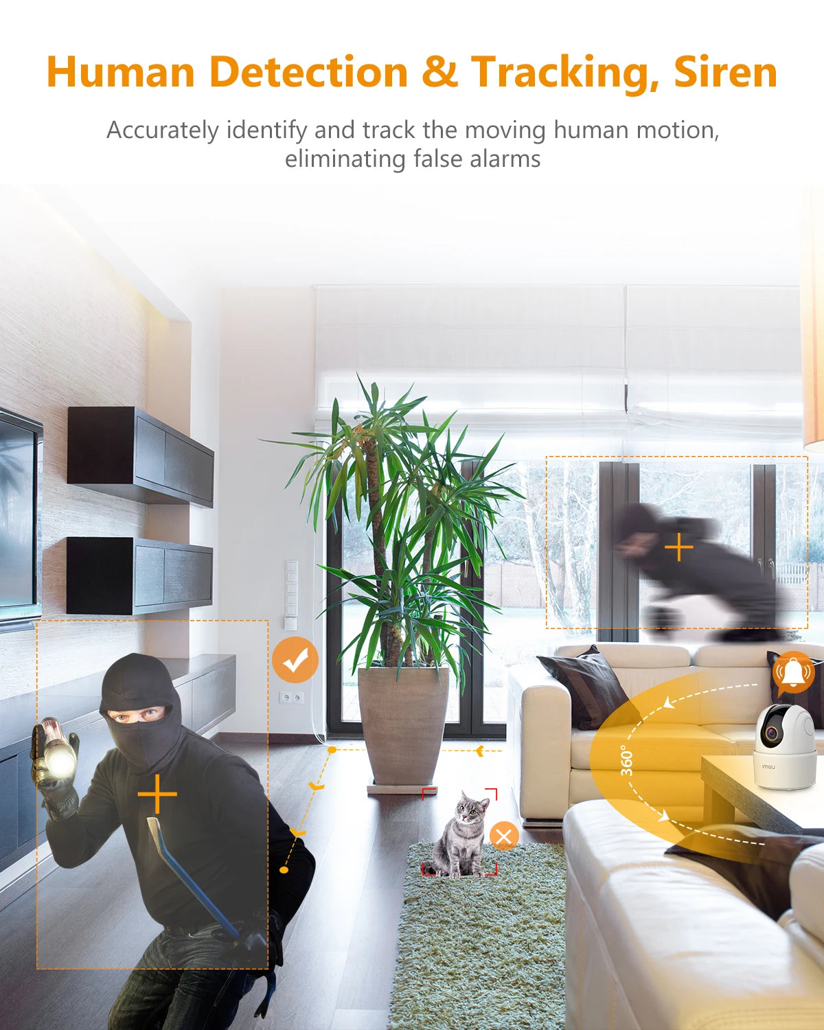 IMOU Ranger 2C 4MP Home Wifi Security Camera Human Detection Motion Detection Surveillance Wireless IP Camera Smart Tracking