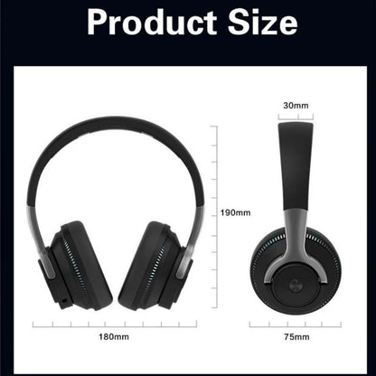 Foldable Stylish Bluetooth 5.1 Wireless Headphones with Microphone, Stereo Sound, for Tablets and Phones