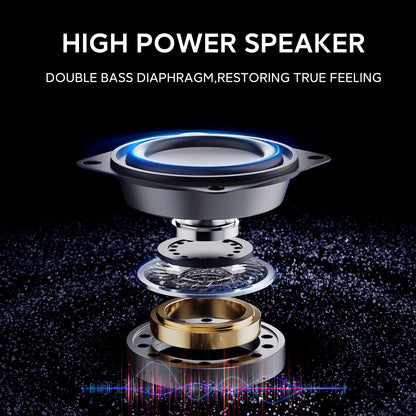 Powerful Bass USB Notebook Stereo Speakers RGB Light Wired Portable Full Frequency Desktop PC Laptop Subwoofer