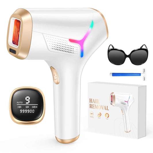 Laser Hair Removal for Women and Men, Long-Lasting IPL Hair Removal at-home 5.2 cm² Contact Nearly Painless Effective in 2 Weeks