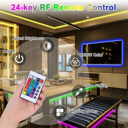 5050 RGB Light Strip WIFI App Control  DC US Power Supply LED Flexible Ribbon Diode Tape for TV Backlight Room