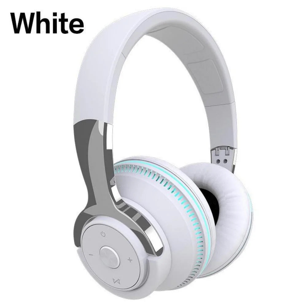 Foldable Stylish Bluetooth 5.1 Wireless Headphones with Microphone, Stereo Sound, for Tablets and Phones