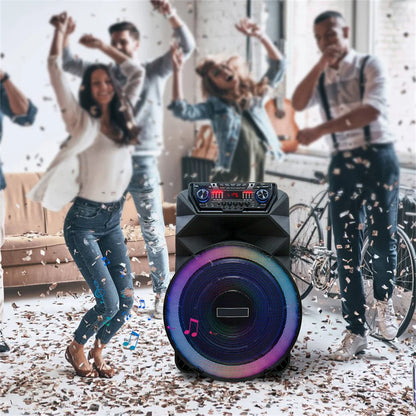 4500W Portable Bluetooth Party Speaker 18" Subwoofer Heavy Bass Sound System Dj Karaoke Led Light Loud  Rechargeable Speaker