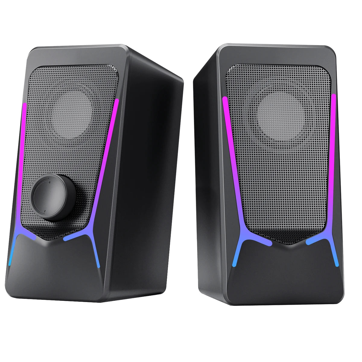 Powerful Bass USB Notebook Stereo Speakers RGB Light Wired Portable Full Frequency Desktop PC Laptop Subwoofer