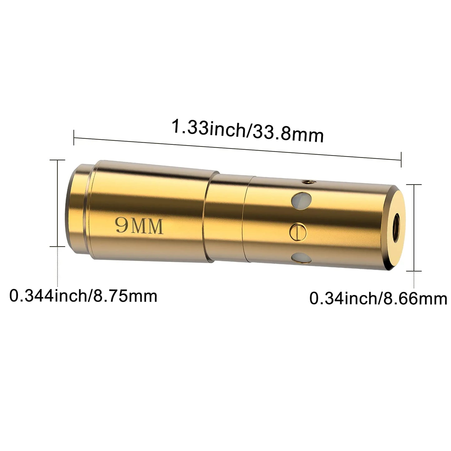 CVLIFE bore Sighting Laser 223 5.56mm/9mm Laser Bore Sight Red Dot Boresighter with Batteries