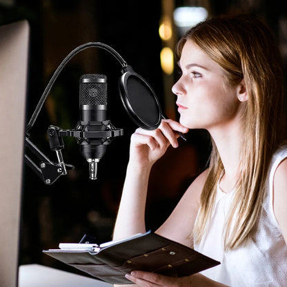 BM800 V8s Podcast Sound Card Set Professional Audio Condenser Mic Studio Microphone for Karaoke Podcast Recording Live Streaming